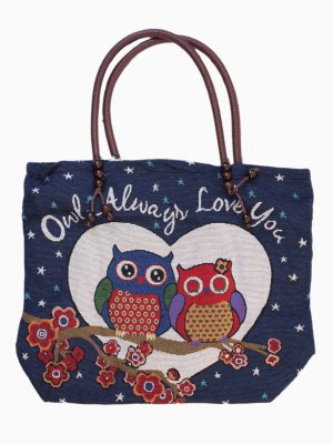 pöllö owl Naisten laukut | Pöllö kangaskassi | Tygväska