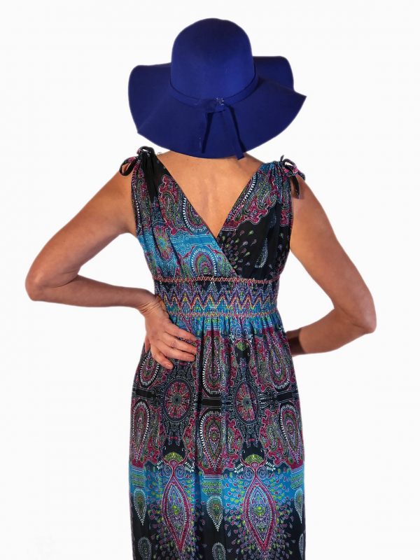 turkoosi kesämekko sommarklänning summer dress Pitkä kesämekko | Lång sommarklänning