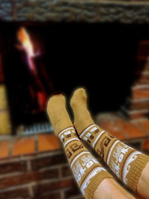 sukat beige Alpaca strumpor