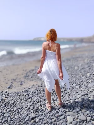 rantavaatteet Puuvillamekko juhlaan - Bomullsklänningar sommar