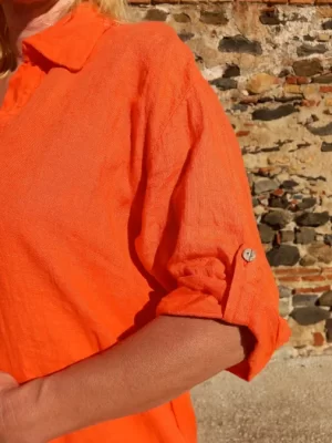 paitapusero oranssi puolipitkä hiha