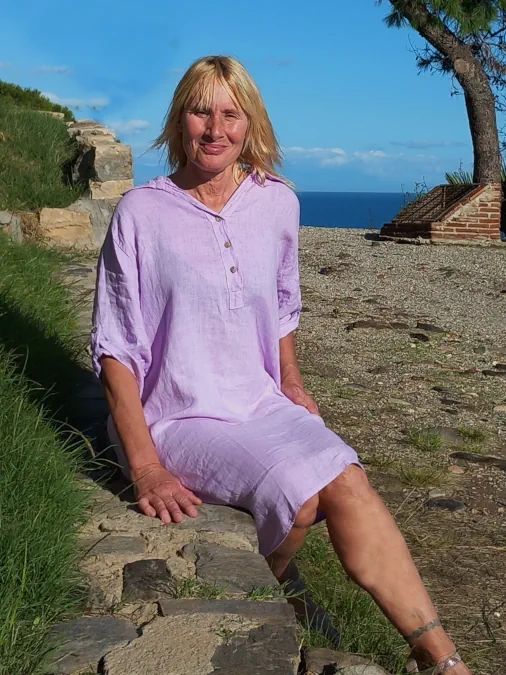 Naisten pitkä Pellava paitapusero Pellava paitapusero pitkä