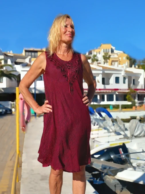 viskoosimekko pitkä Viskoosi mekko | Viskos klänning