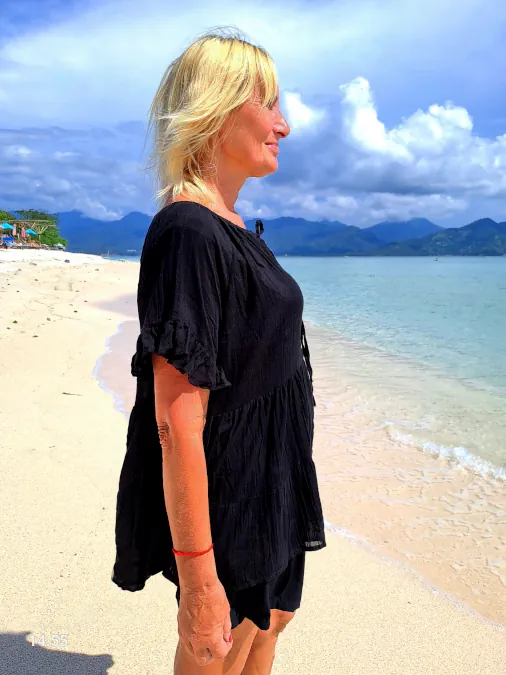 musta väljä puuvilla pusero Kesäpaita puuvilla